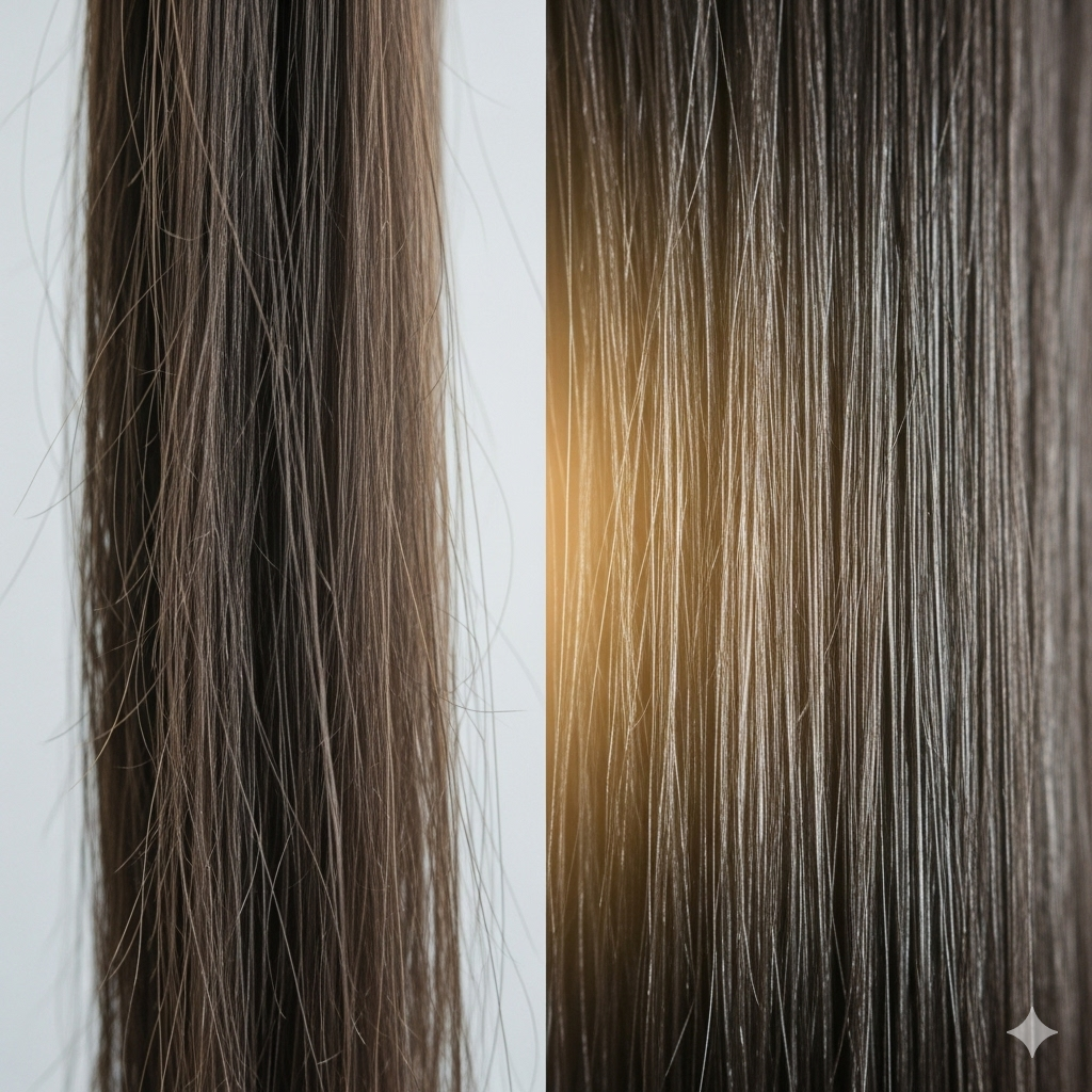 Damaged and Repaired hair